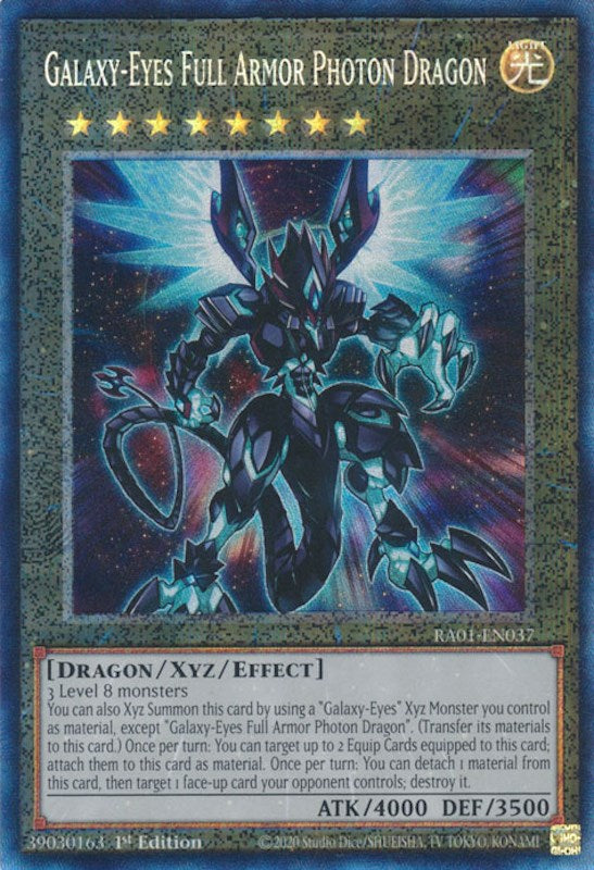 Galaxy-Eyes Full Armor Photon Dragon [RA01-EN037] Prismatic Collector's Rare | Rock City Comics