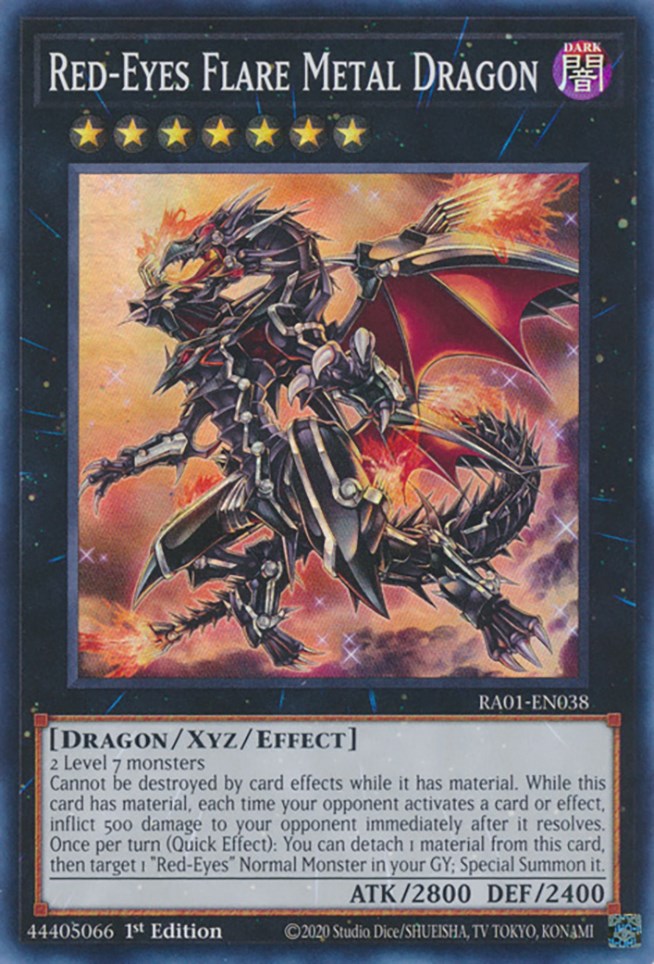 Red-Eyes Flare Metal Dragon [RA01-EN038] Super Rare | Rock City Comics