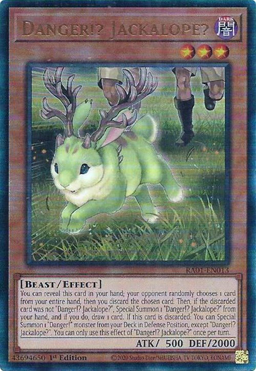 Danger!? Jackalope? [RA01-EN013] Prismatic Ultimate Rare | Rock City Comics