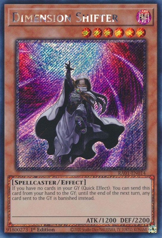 Dimension Shifter [RA01-EN014] Platinum Secret Rare | Rock City Comics