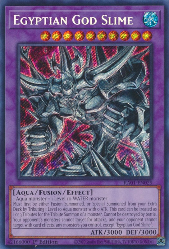 Egyptian God Slime [RA01-EN029] Secret Rare | Rock City Comics