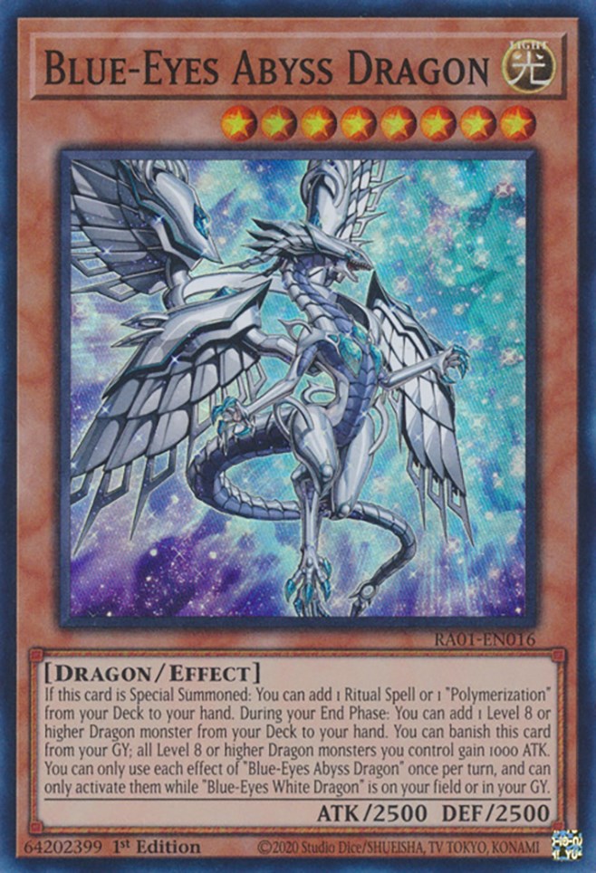 Blue-Eyes Abyss Dragon [RA01-EN016] Super Rare | Rock City Comics