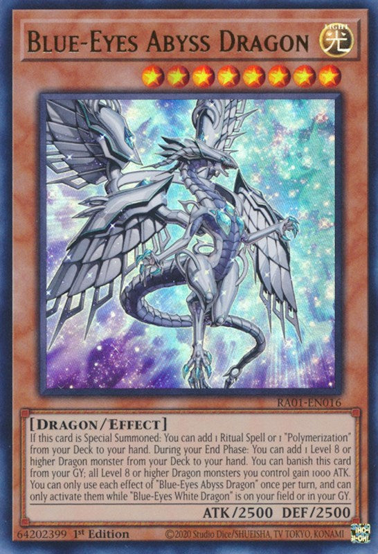 Blue-Eyes Abyss Dragon [RA01-EN016] Ultra Rare | Rock City Comics