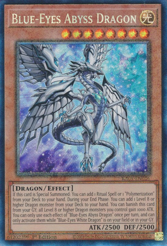 Blue-Eyes Abyss Dragon [RA01-EN016] Prismatic Collector's Rare | Rock City Comics