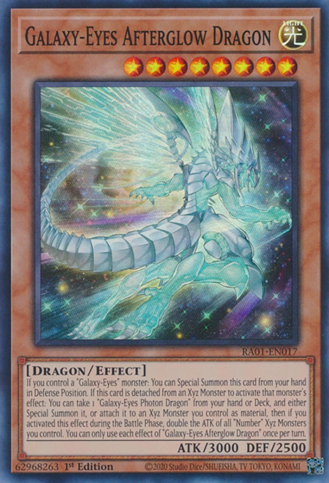 Galaxy-Eyes Afterglow Dragon [RA01-EN017] Super Rare | Rock City Comics