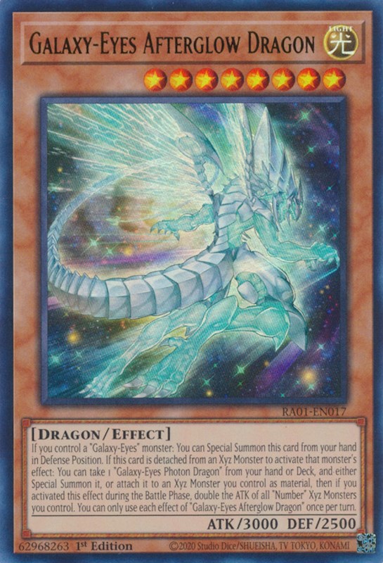 Galaxy-Eyes Afterglow Dragon [RA01-EN017] Ultra Rare | Rock City Comics