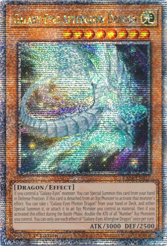 Galaxy-Eyes Afterglow Dragon [RA01-EN017] Quarter Century Secret Rare | Rock City Comics