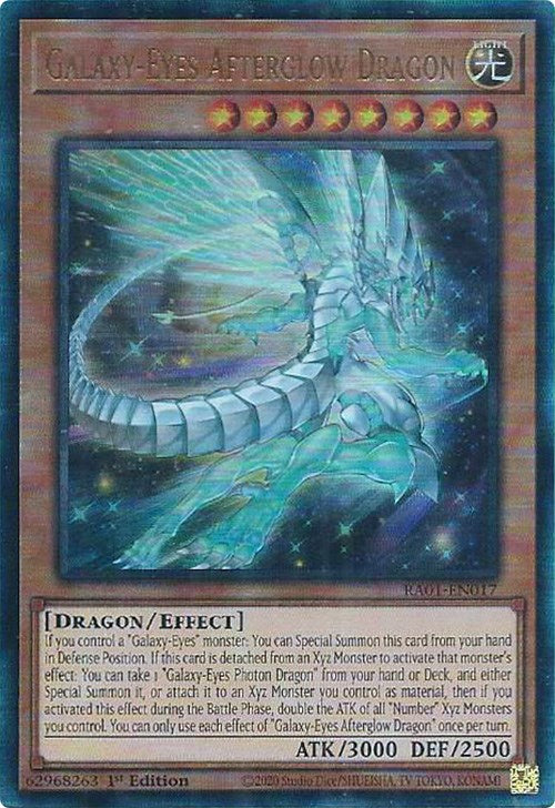 Galaxy-Eyes Afterglow Dragon [RA01-EN017] Prismatic Ultimate Rare | Rock City Comics