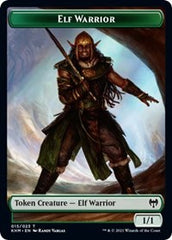Elf Warrior // Tibalt, Cosmic Impostor Emblem Double-Sided Token [Kaldheim Tokens] | Rock City Comics