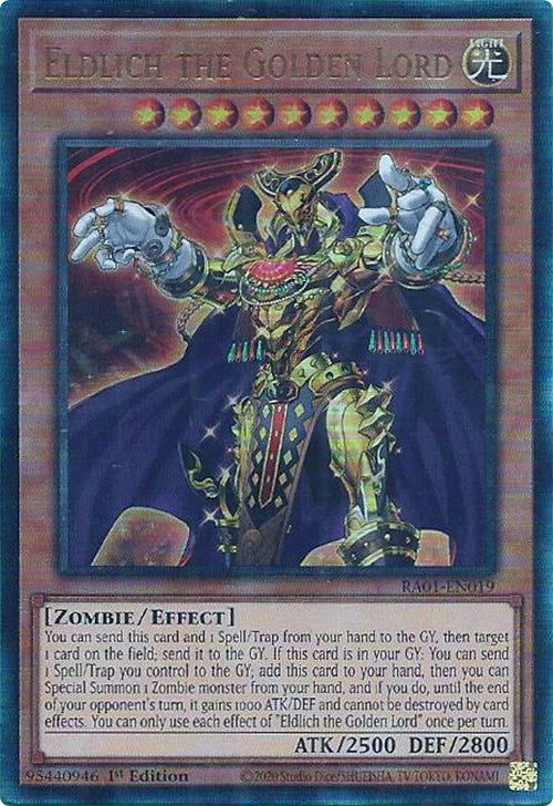 Eldlich the Golden Lord [RA01-EN019] Prismatic Ultimate Rare | Rock City Comics