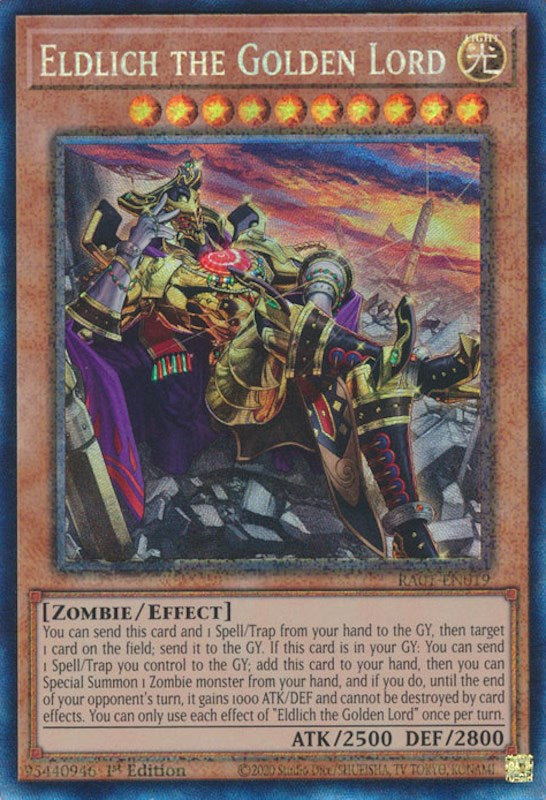 Eldlich the Golden Lord (Alternate Art) [RA01-EN019] Prismatic Collector's Rare | Rock City Comics