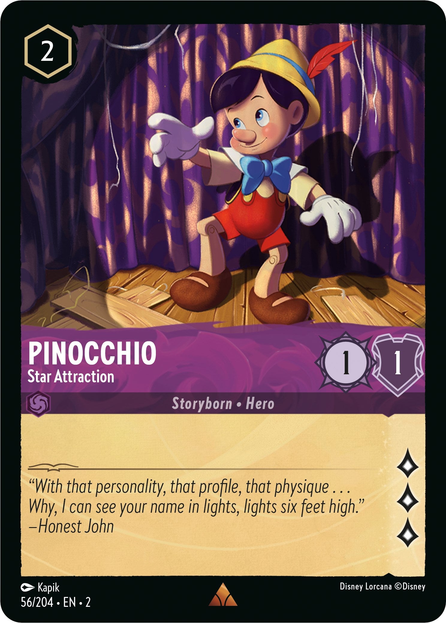 Pinocchio - Star Attraction (56/204) [Rise of the Floodborn] | Rock City Comics