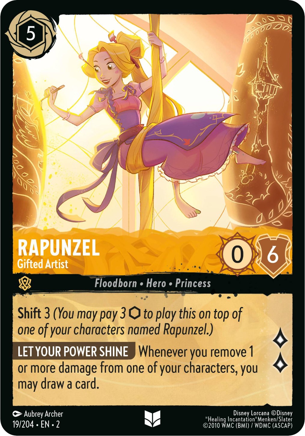 Rapunzel - Gifted Artist (19/204) [Rise of the Floodborn] | Rock City Comics
