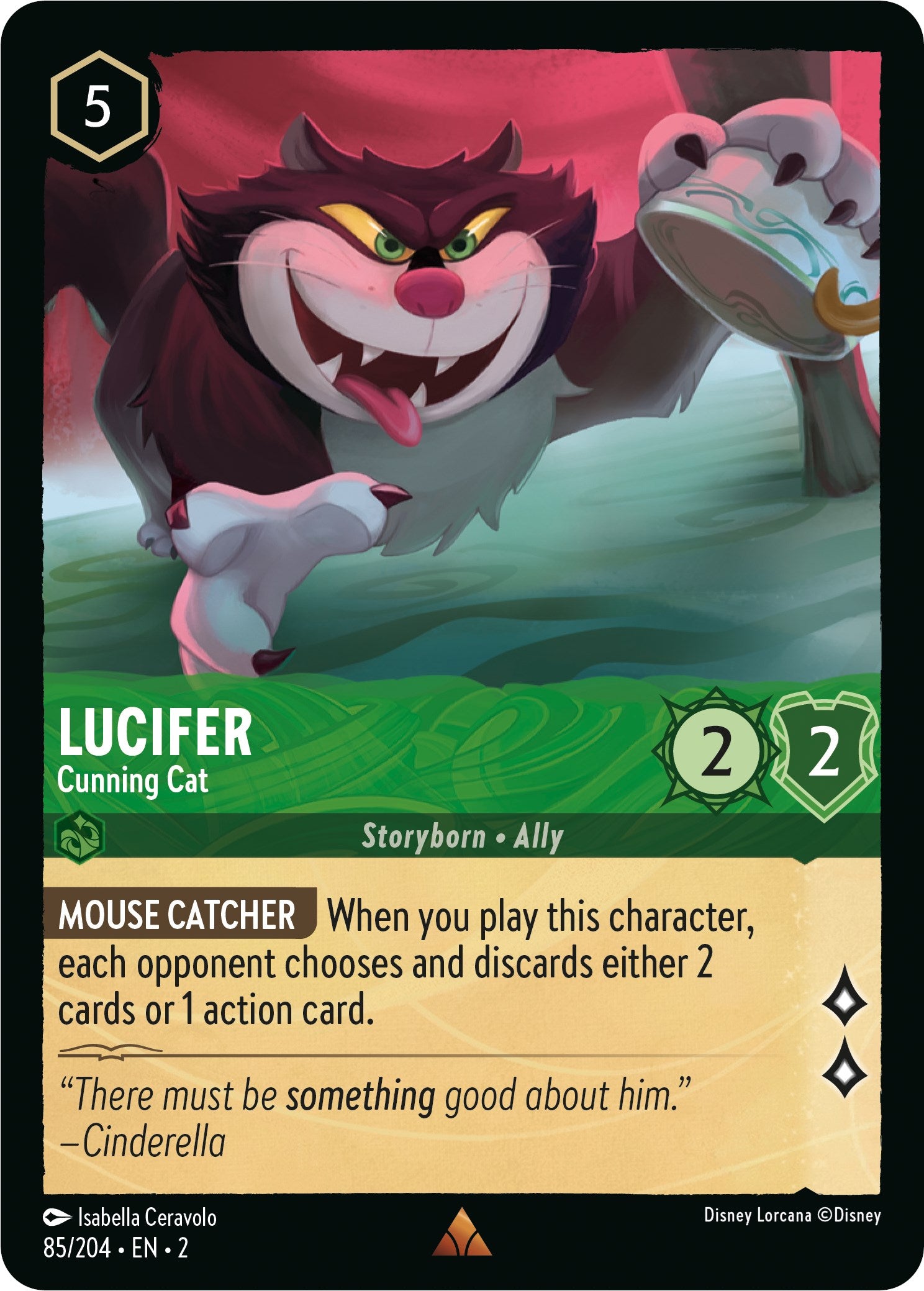 Lucifer - Cunning Cat (85/204) [Rise of the Floodborn] | Rock City Comics