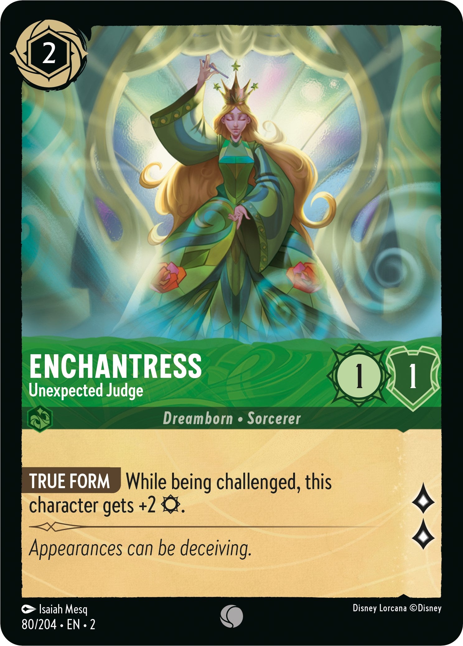 Enchantress - Unexpected Judge (80/204) [Rise of the Floodborn] | Rock City Comics