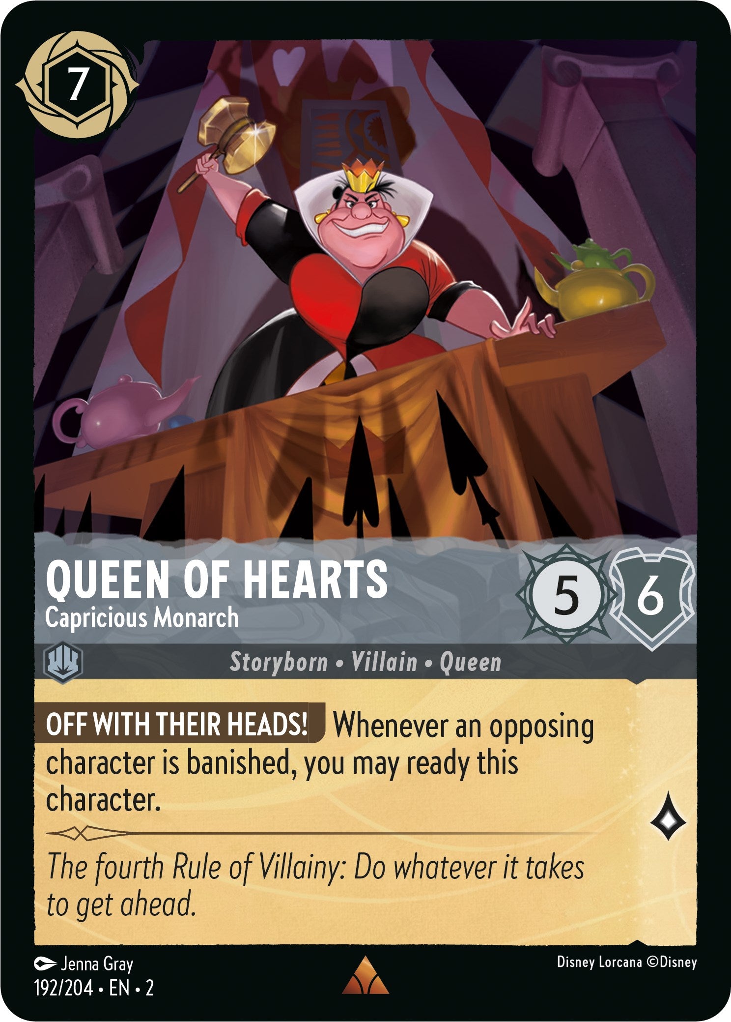 Queen of Hearts - Capricious Monarch (192/204) [Rise of the Floodborn] | Rock City Comics