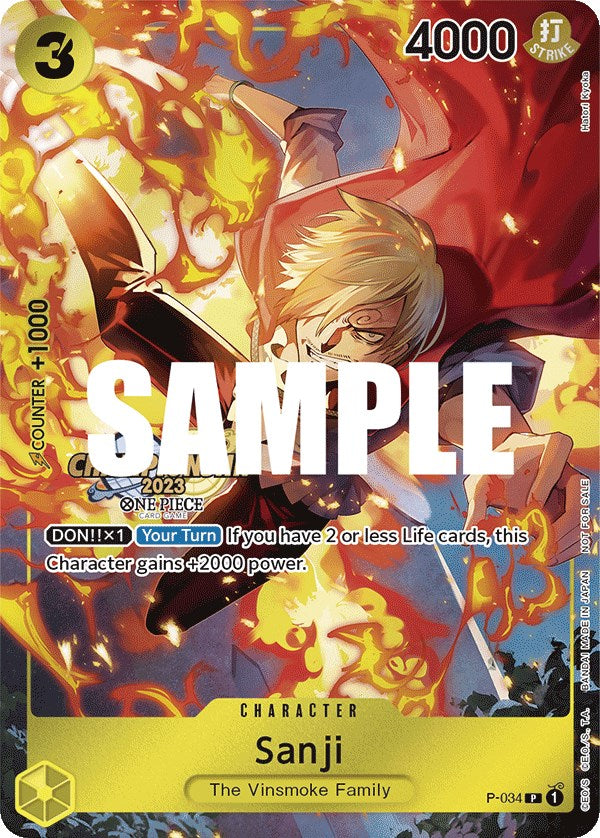 Sanji (CS 2023 Event Pack) [One Piece Promotion Cards] | Rock City Comics