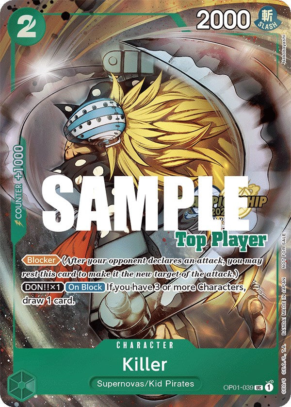 Killer (CS 2023 Top Players Pack) [One Piece Promotion Cards] | Rock City Comics