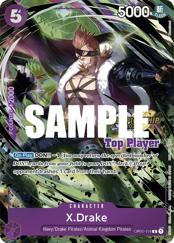 X.Drake (CS 2023 Top Players Pack) [One Piece Promotion Cards] | Rock City Comics