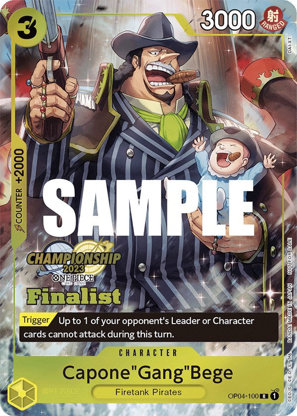 Capone"Gang"Bege (CS 2023 Top Players Pack) [Finalist] [One Piece Promotion Cards] | Rock City Comics