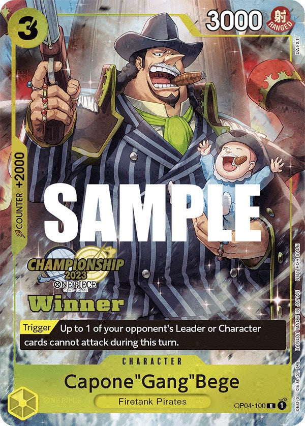 Capone"Gang"Bege (CS 2023 Top Players Pack) [Winner] [One Piece Promotion Cards] | Rock City Comics