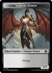 Vampire // Vampire Demon Double-Sided Token [The Lost Caverns of Ixalan Tokens] | Rock City Comics