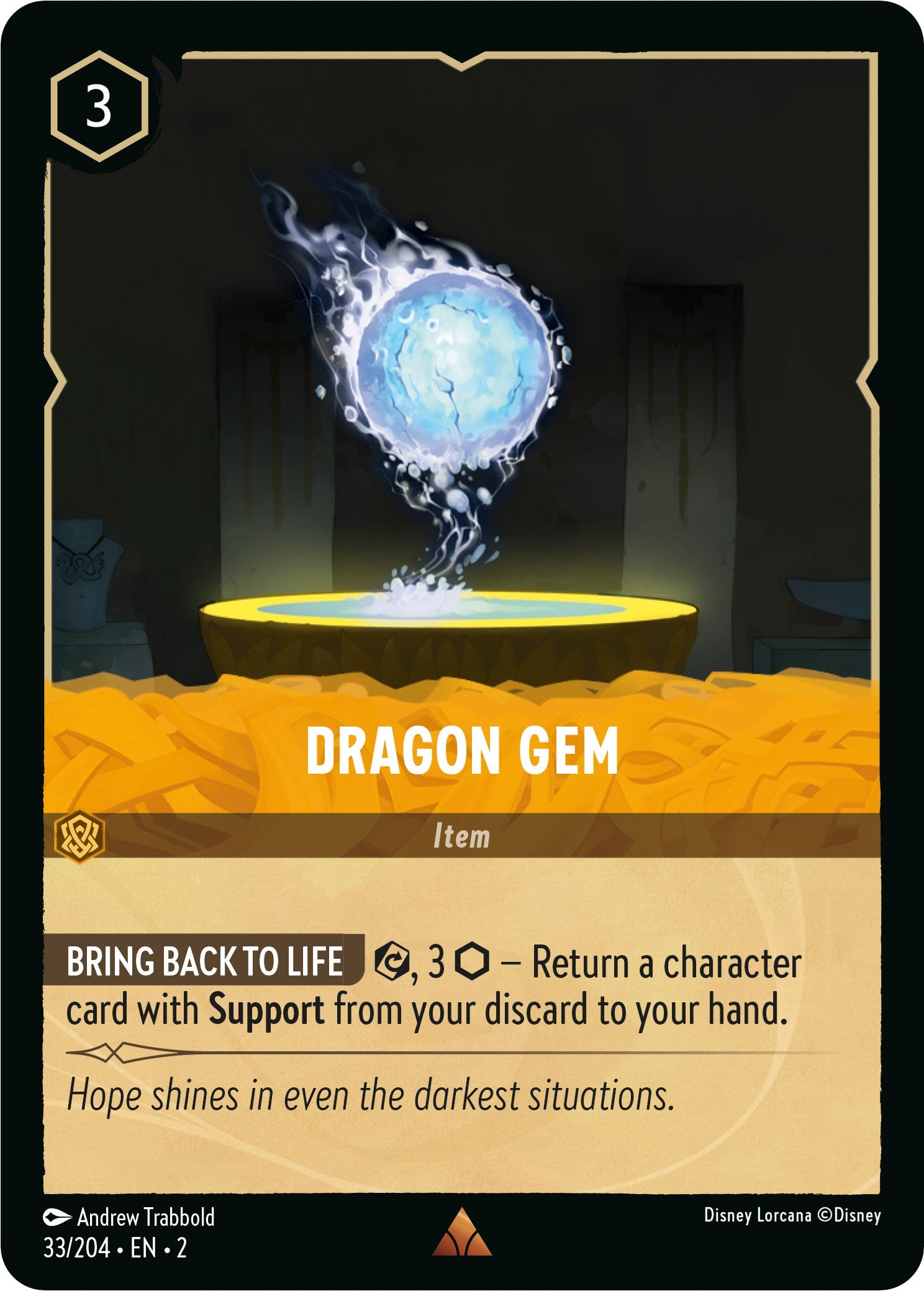 Dragon Gem (33/204) [Rise of the Floodborn] | Rock City Comics