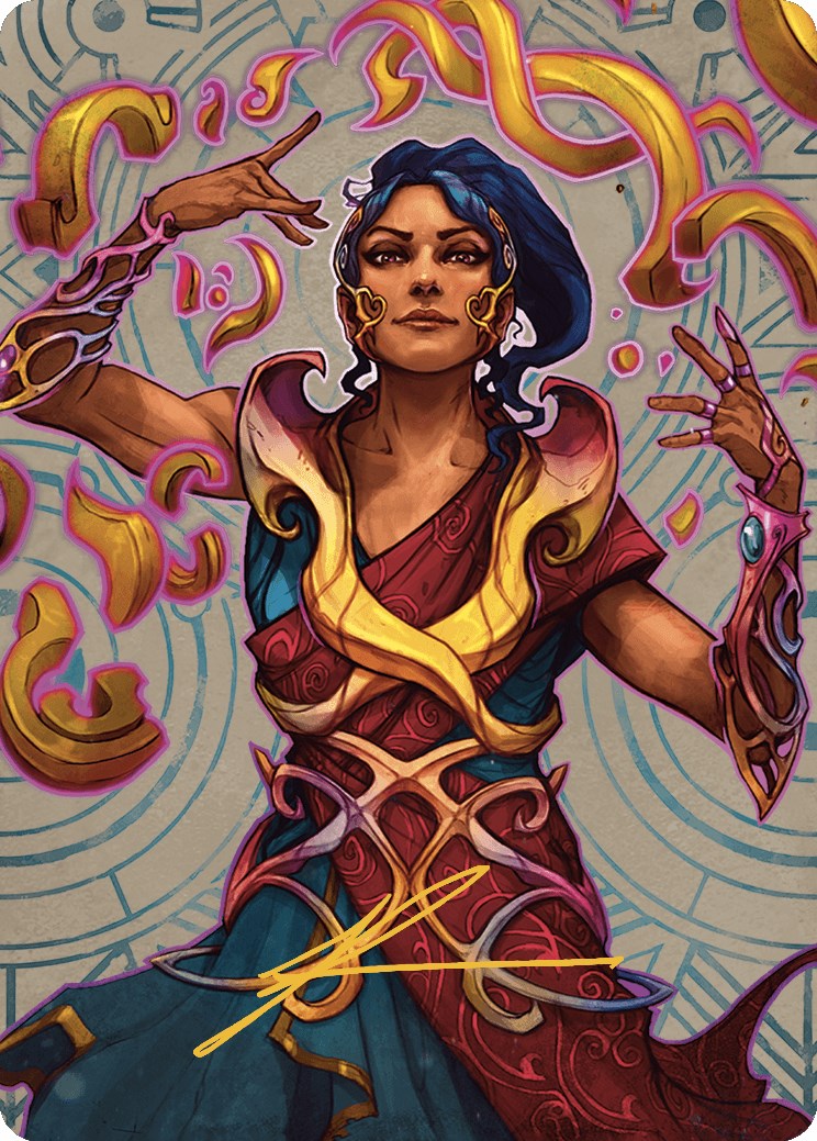 Saheeli, the Sun's Brilliance Art Card (Gold-Stamped Signature) [The Lost Caverns of Ixalan Art Series] | Rock City Comics