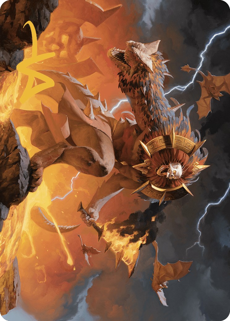 Ojer Axonil, Deepest Might Art Card (Gold-Stamped Signature) [The Lost Caverns of Ixalan Art Series] | Rock City Comics