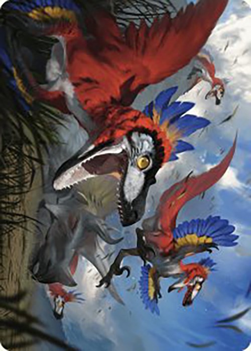 Wrathful Raptors Art Card [The Lost Caverns of Ixalan Art Series] | Rock City Comics