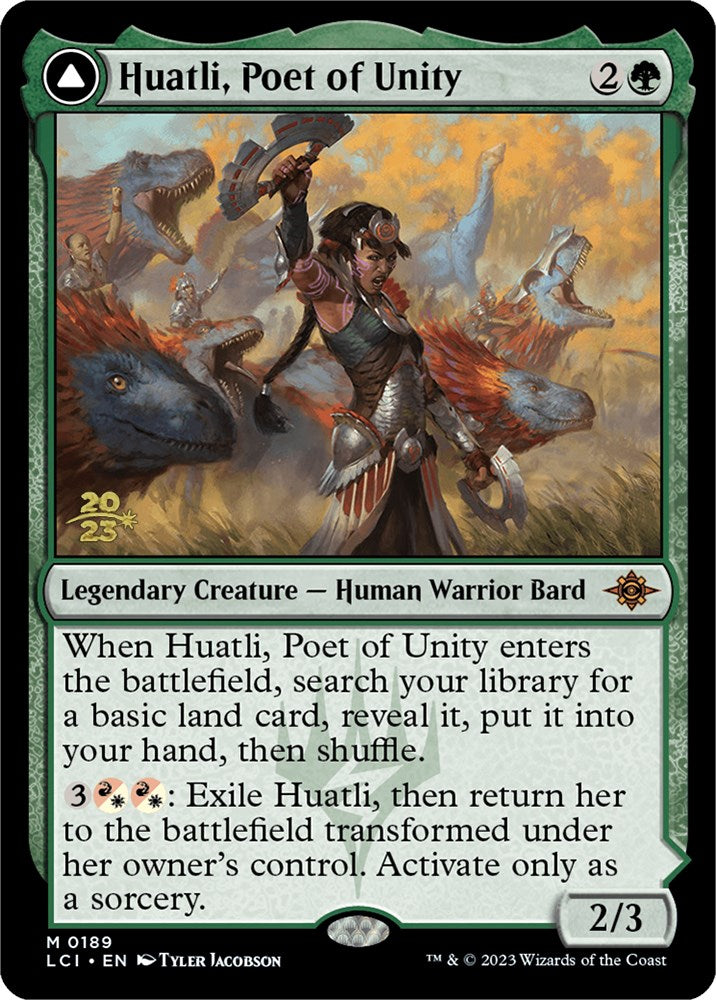 Huatli, Poet of Unity // Roar of the Fifth People [The Lost Caverns of Ixalan Prerelease Cards] | Rock City Comics