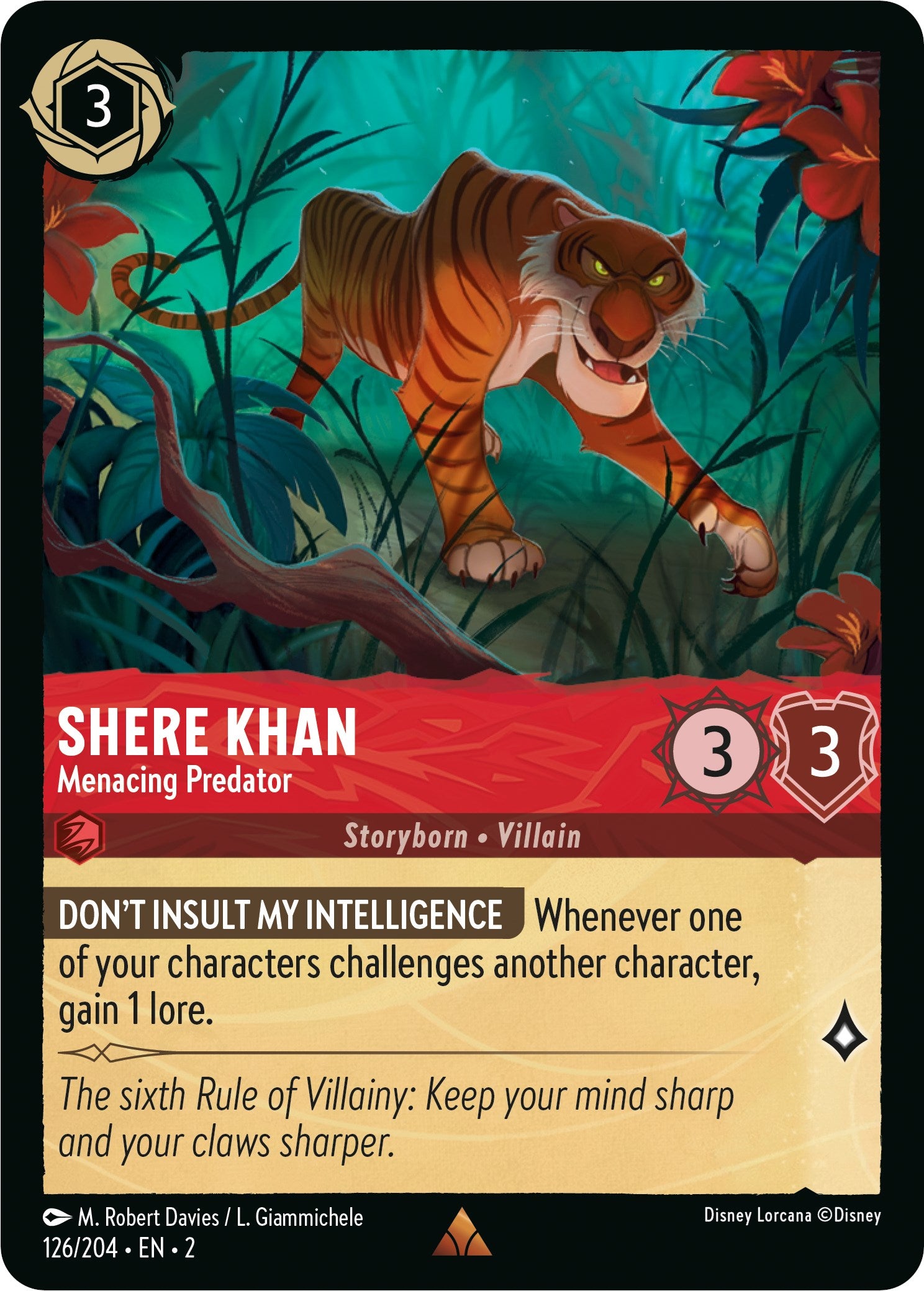 Shere Khan - Menacing Predator (126/204) [Rise of the Floodborn] | Rock City Comics