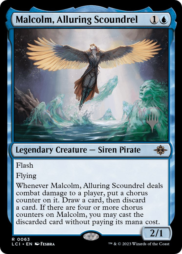 Malcolm, Alluring Scoundrel (Promo Pack) [The Lost Caverns of Ixalan Promos] | Rock City Comics