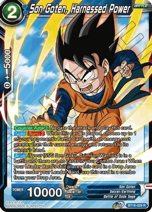 Son Goten, Harnessed Power (BT16-029) [Realm of the Gods] | Rock City Comics