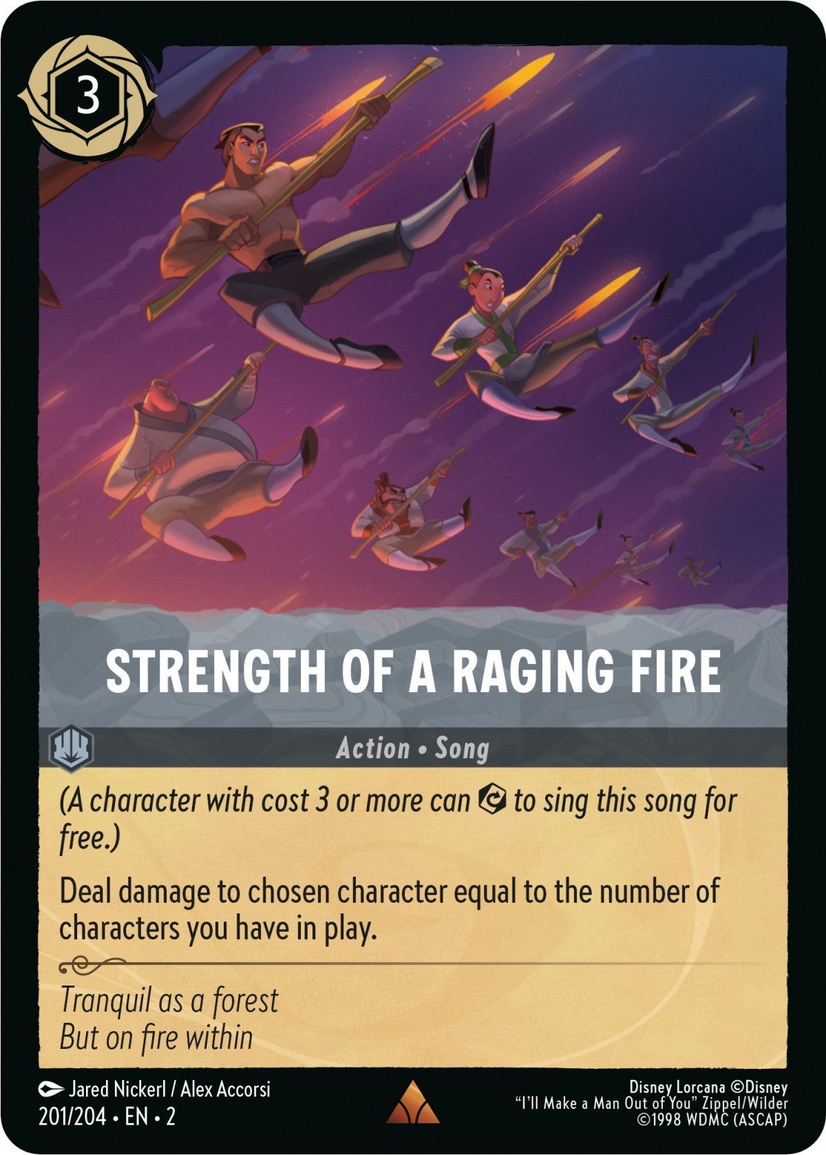 Strength of a Raging Fire (201/204) [Rise of the Floodborn] | Rock City Comics