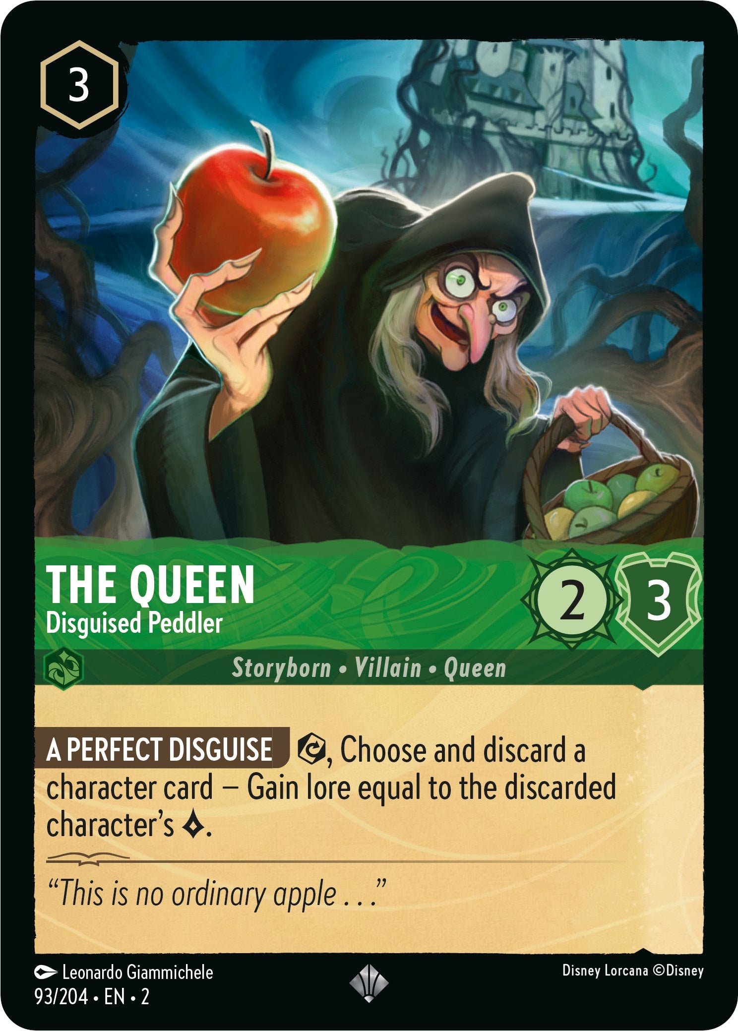 The Queen - Disguised Peddler (93/204) [Rise of the Floodborn] | Rock City Comics
