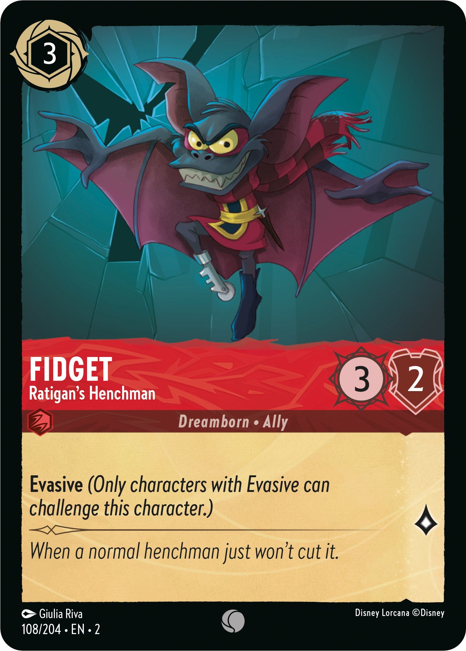 Fidget - Ratigan's Henchman (108/204) [Rise of the Floodborn] | Rock City Comics