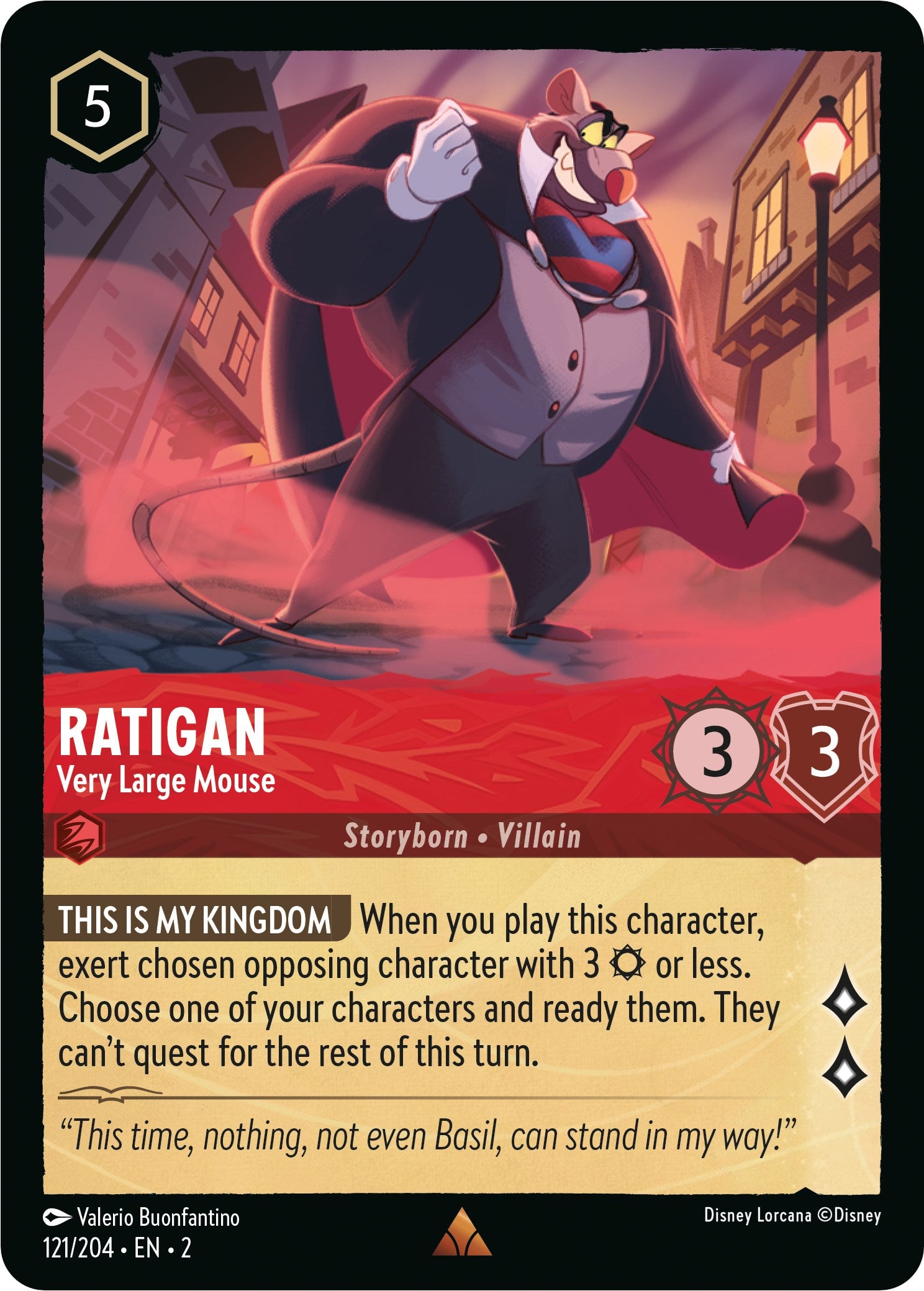 Ratigan - Very Large Mouse (121/204) [Rise of the Floodborn] | Rock City Comics