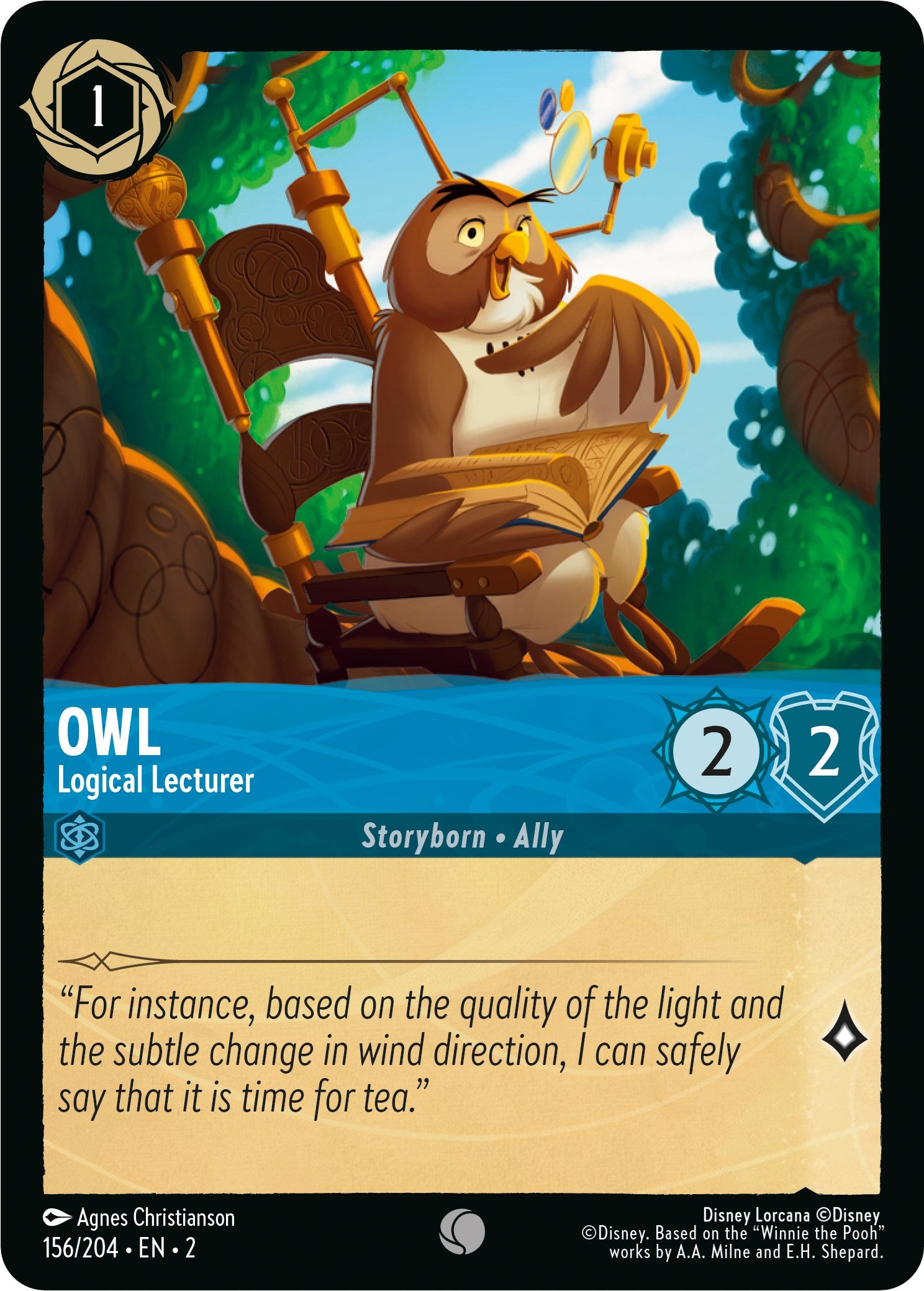 Owl - Logical Lecturer (156/204) [Rise of the Floodborn] | Rock City Comics