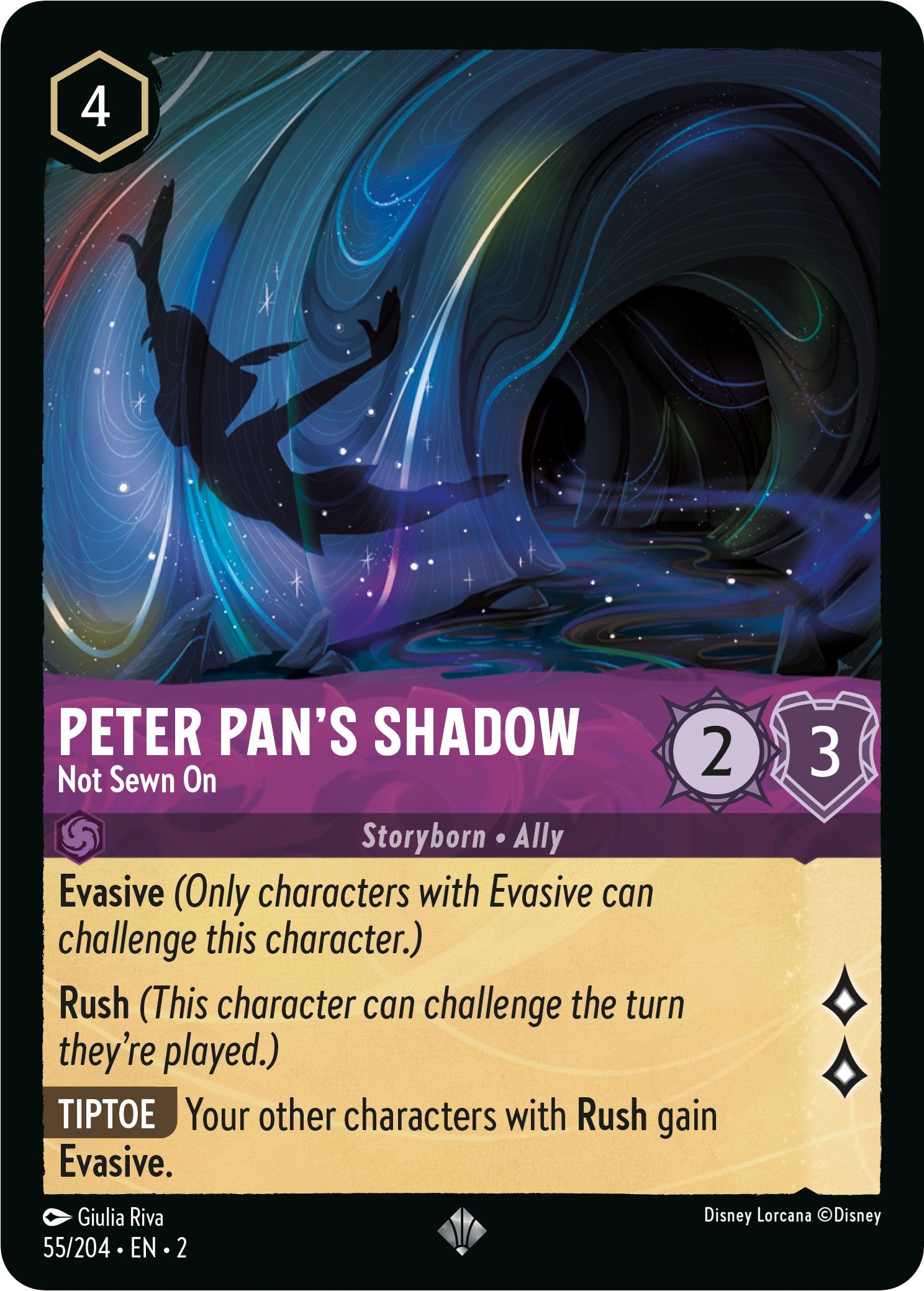 Peter Pan's Shadow - Not Sewn On (55/204) [Rise of the Floodborn] | Rock City Comics