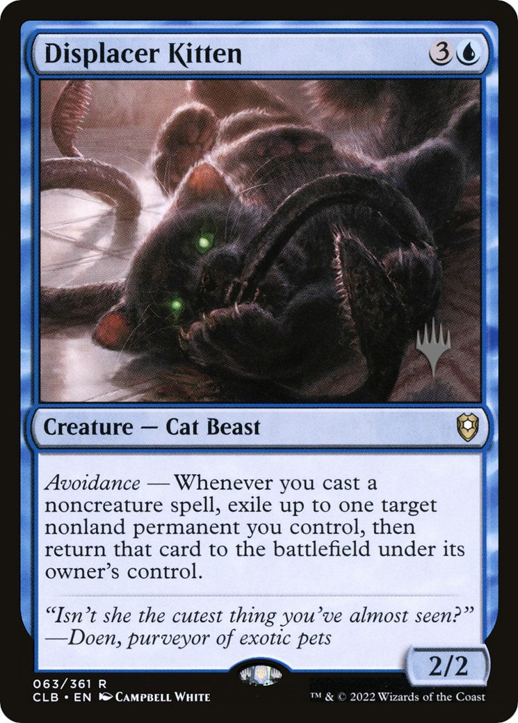 Displacer Kitten (Promo Pack) [The Lost Caverns of Ixalan Promos] | Rock City Comics