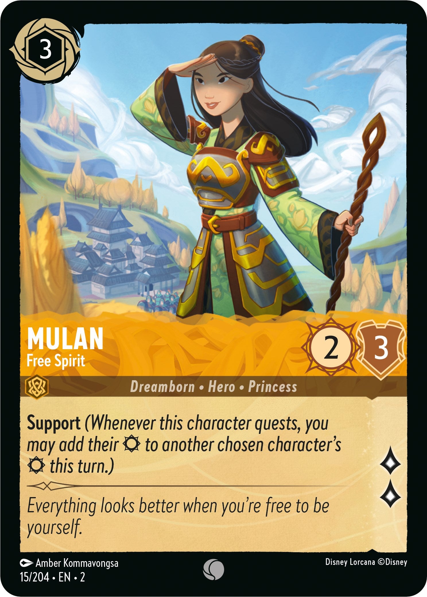 Mulan - Free Spirit (15/204) [Rise of the Floodborn] | Rock City Comics