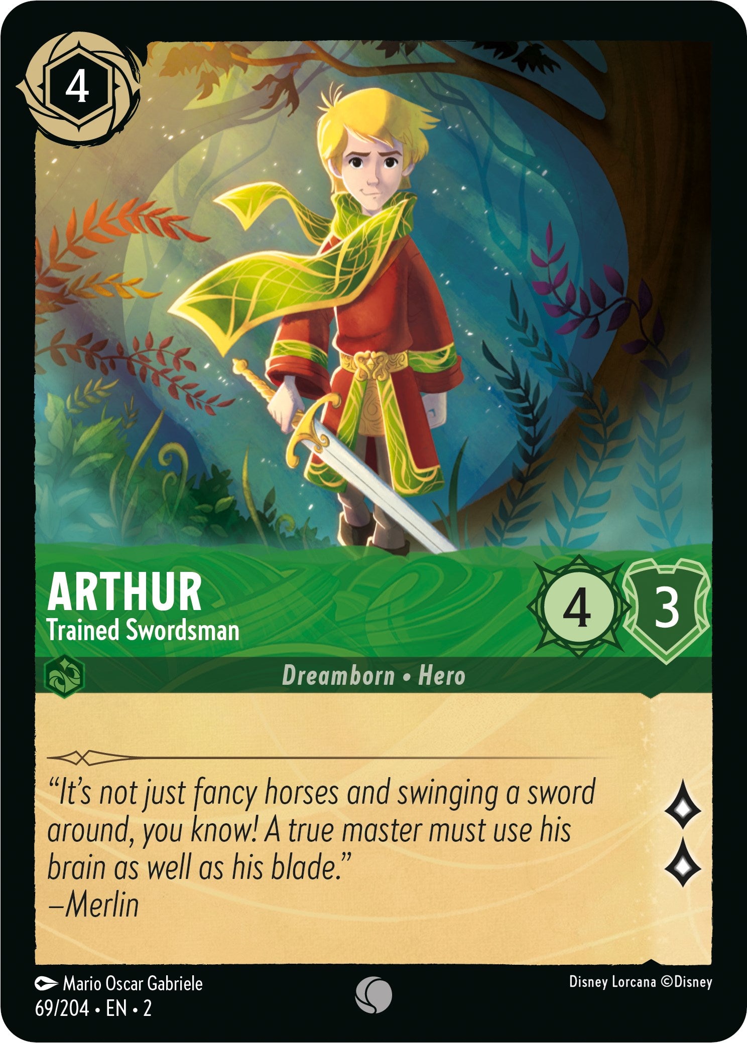 Arthur - Trained Swordsman (69/204) [Rise of the Floodborn] | Rock City Comics