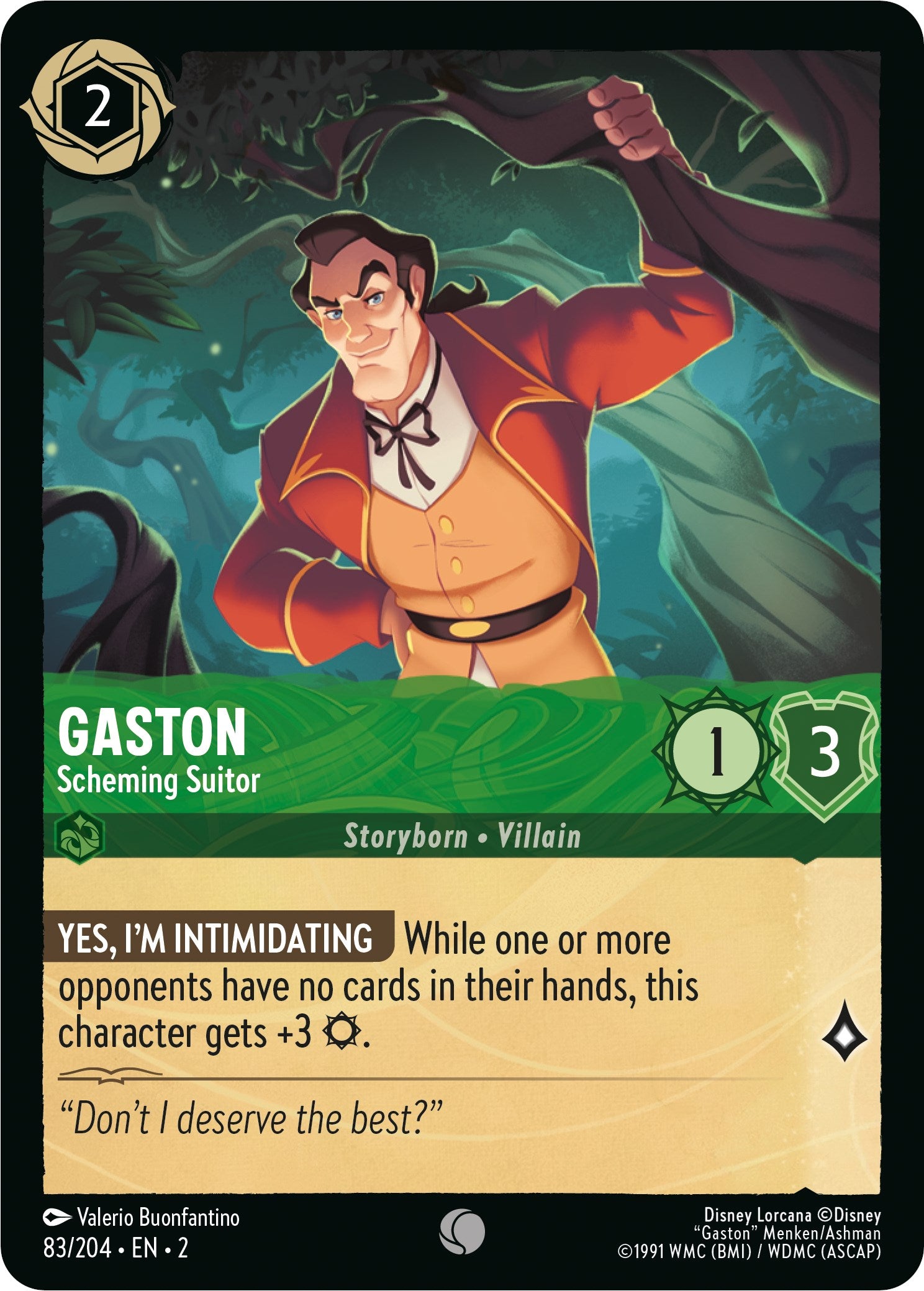 Gaston - Scheming Suitor (83/204) [Rise of the Floodborn] | Rock City Comics