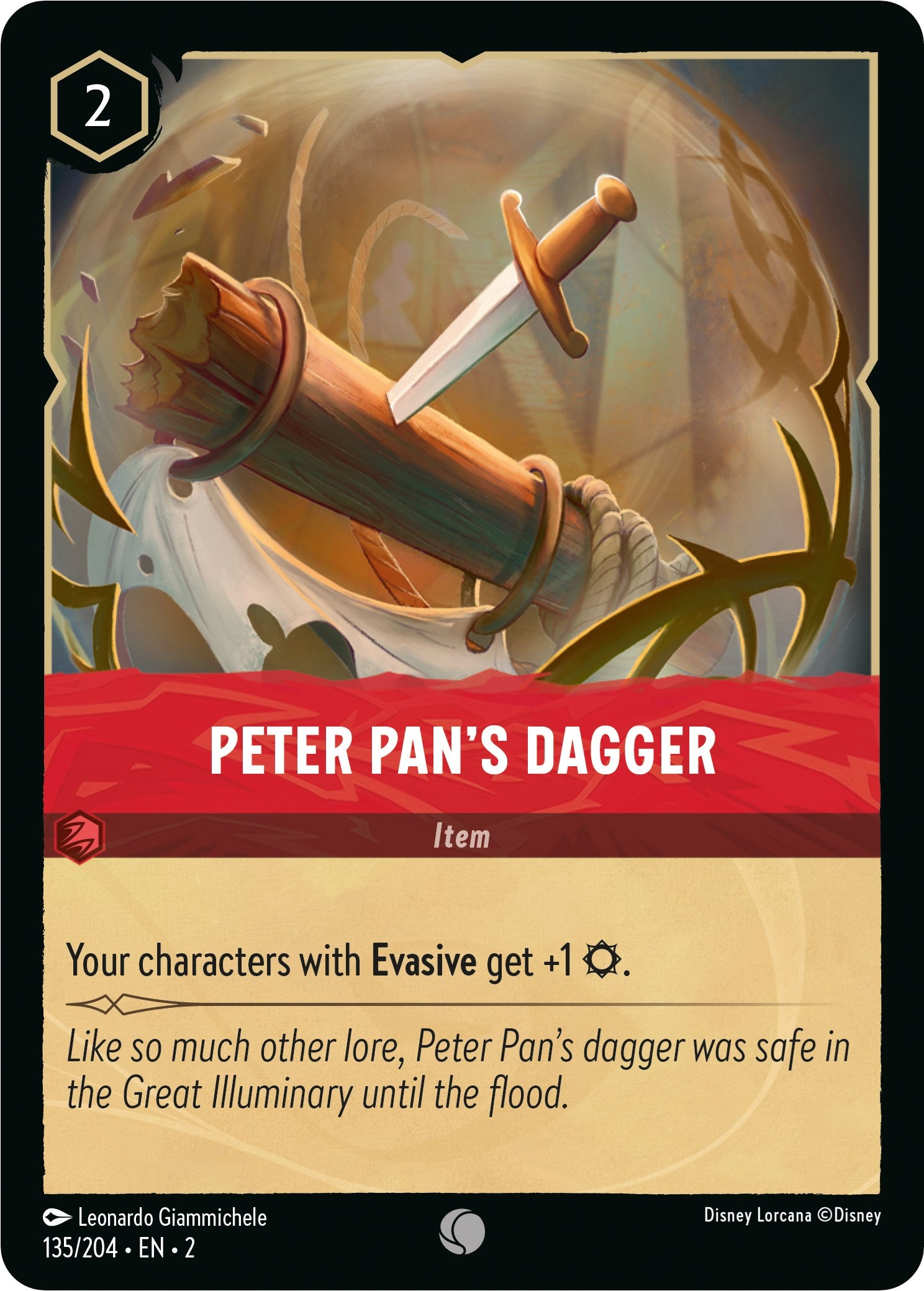 Peter Pan's Dagger (135/204) [Rise of the Floodborn] | Rock City Comics