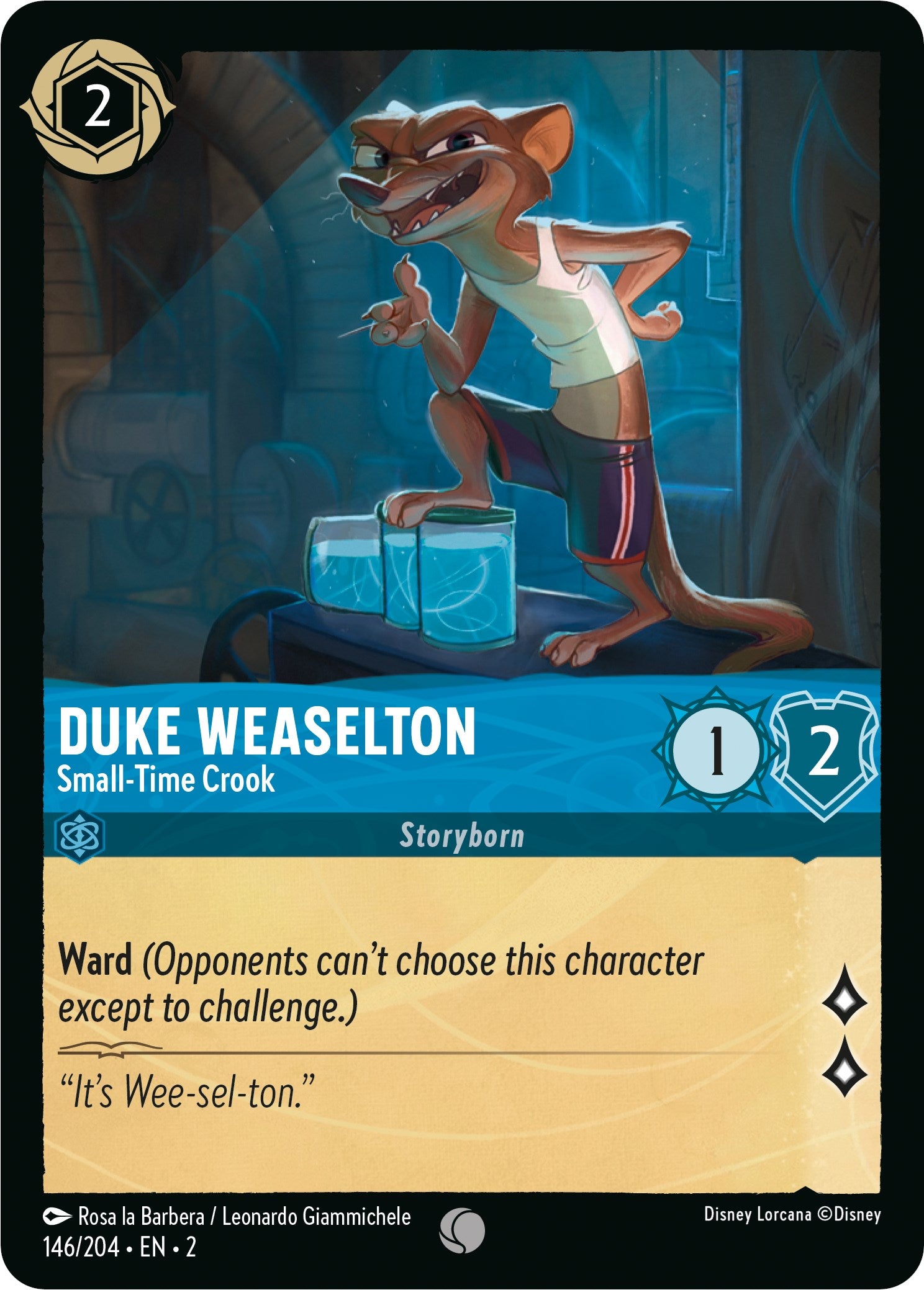 Duke Weaselton - Small-Time Crook (146/204) [Rise of the Floodborn] | Rock City Comics