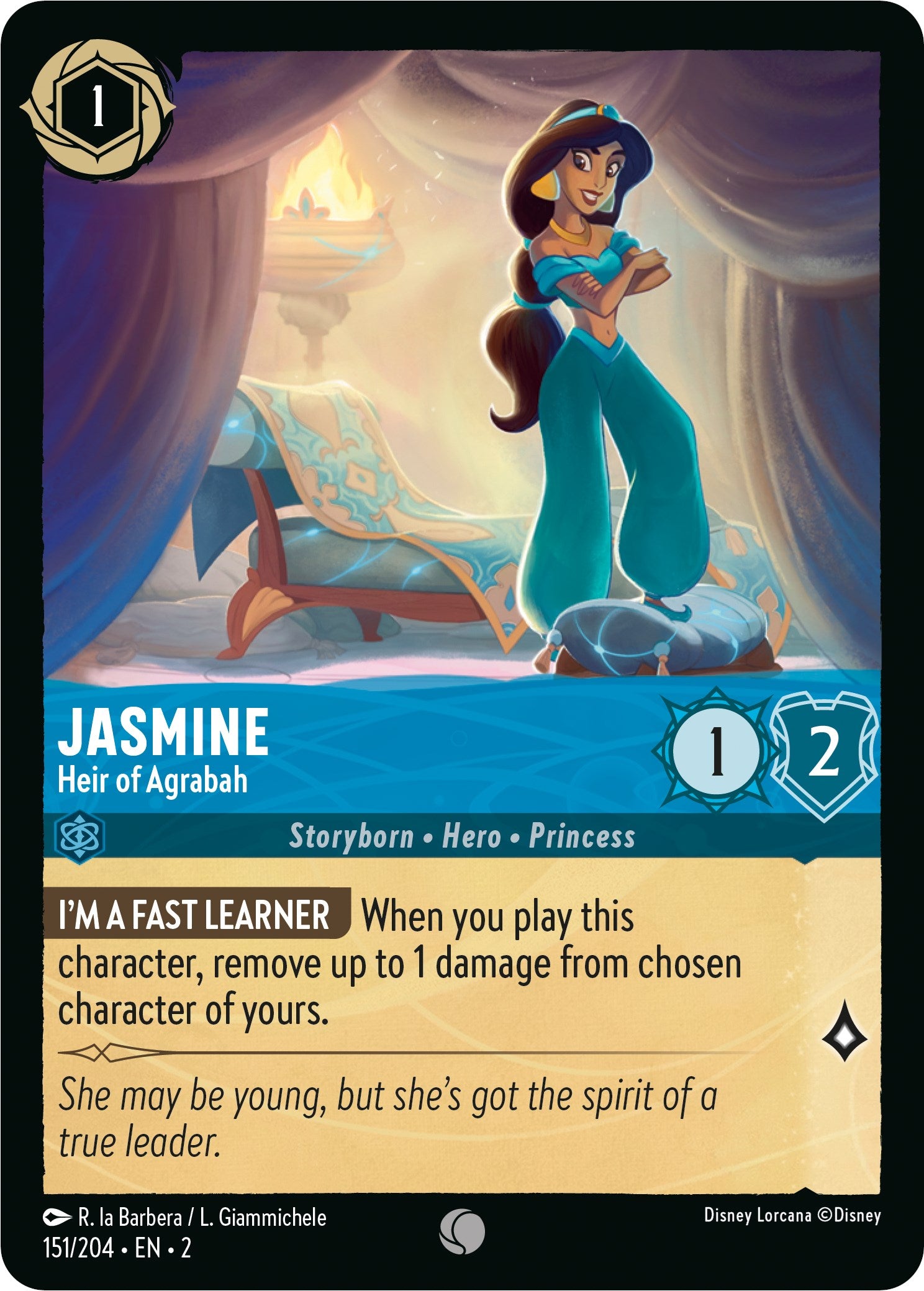 Jasmine - Heir of Agrabah (151/204) [Rise of the Floodborn] | Rock City Comics