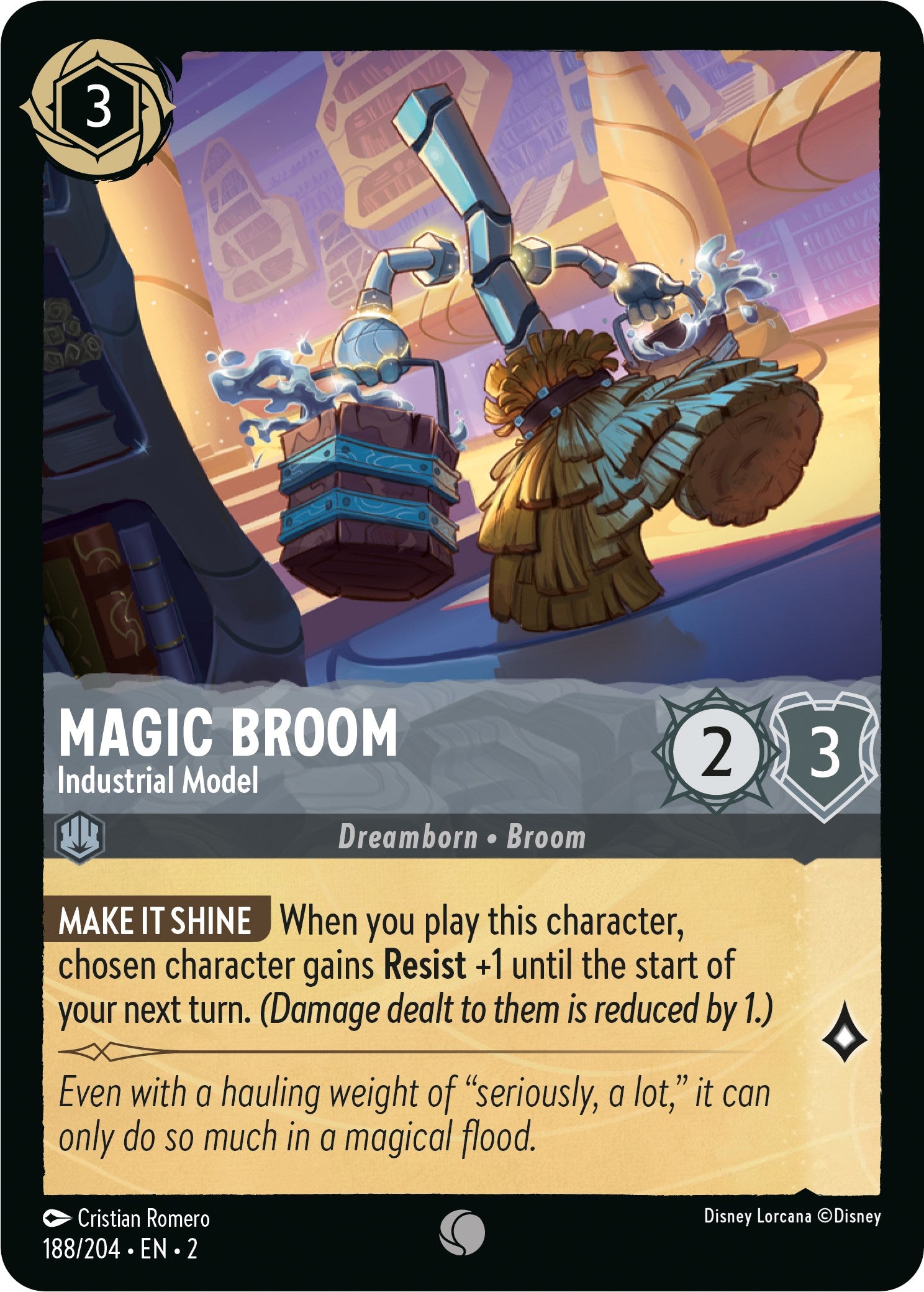 Magic Broom - Industrial Model (188/204) [Rise of the Floodborn] | Rock City Comics