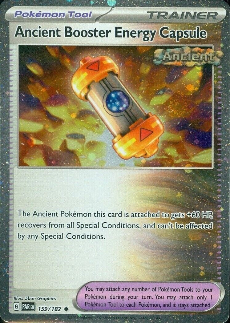 Ancient Booster Energy Capsule (159/182) (Cosmos Holo) [Scarlet & Violet: Paradox Rift] | Rock City Comics