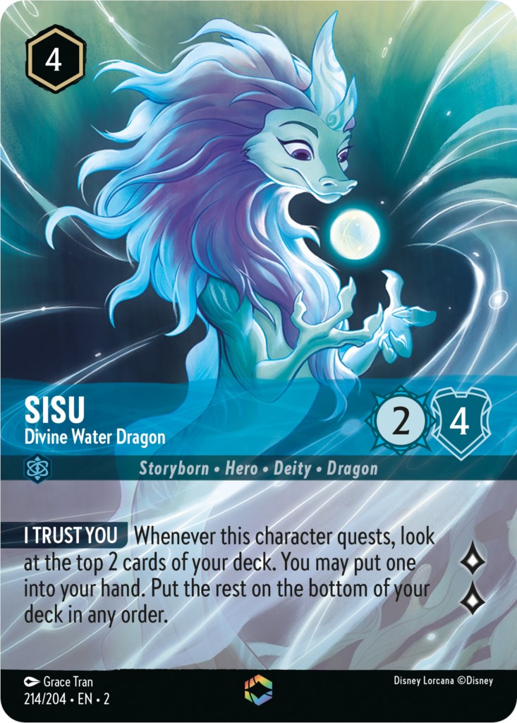 Sisu - Divine Water Dragon (Enchanted) (214/204) [Rise of the Floodborn] | Rock City Comics